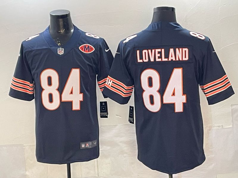 Men 2026 Chicago Bears #84 Loveland Blue Nike Limited NFL Jersey style 02->chicago bears->NFL Jersey